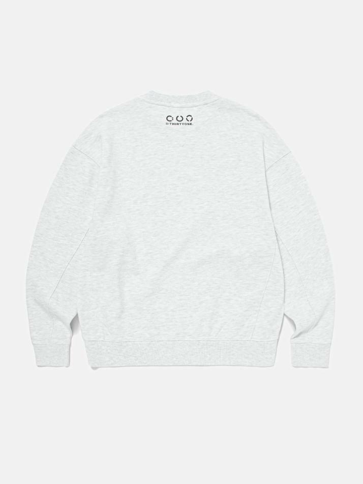 Broken Arch Logo Sweatshirt (MELANGE GREY)