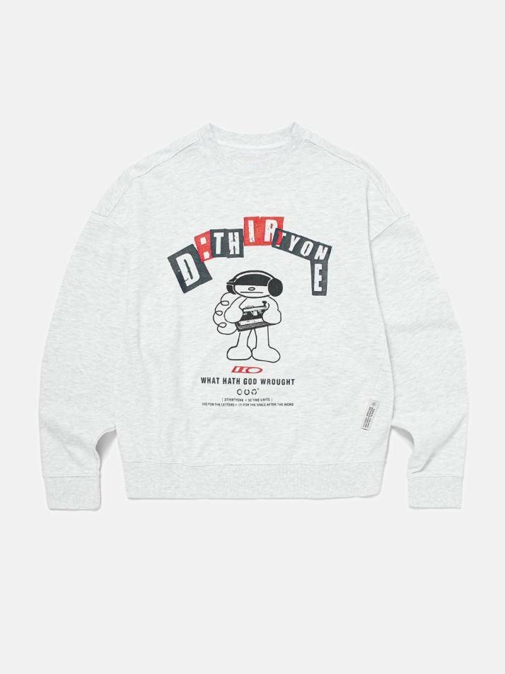 Telegrapher DAH Mascot Sweatshirt (MELANGE GREY)