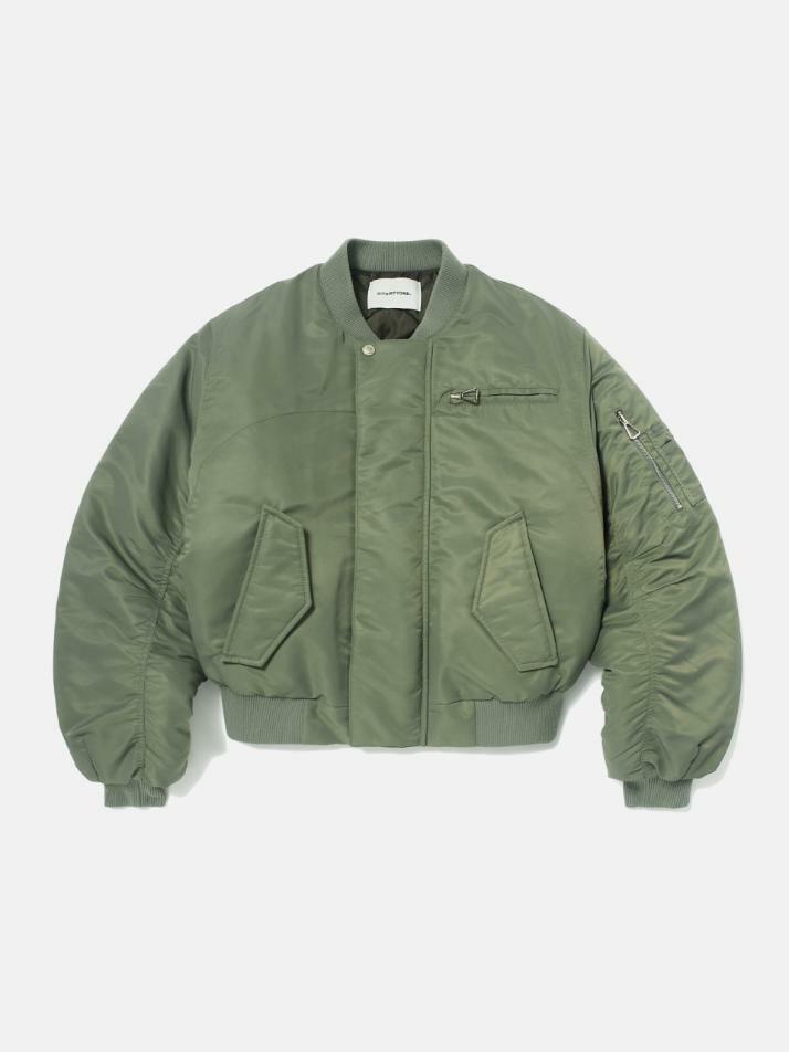 Padded MA-1 Bomber Jacket (OLIVE GREEN)