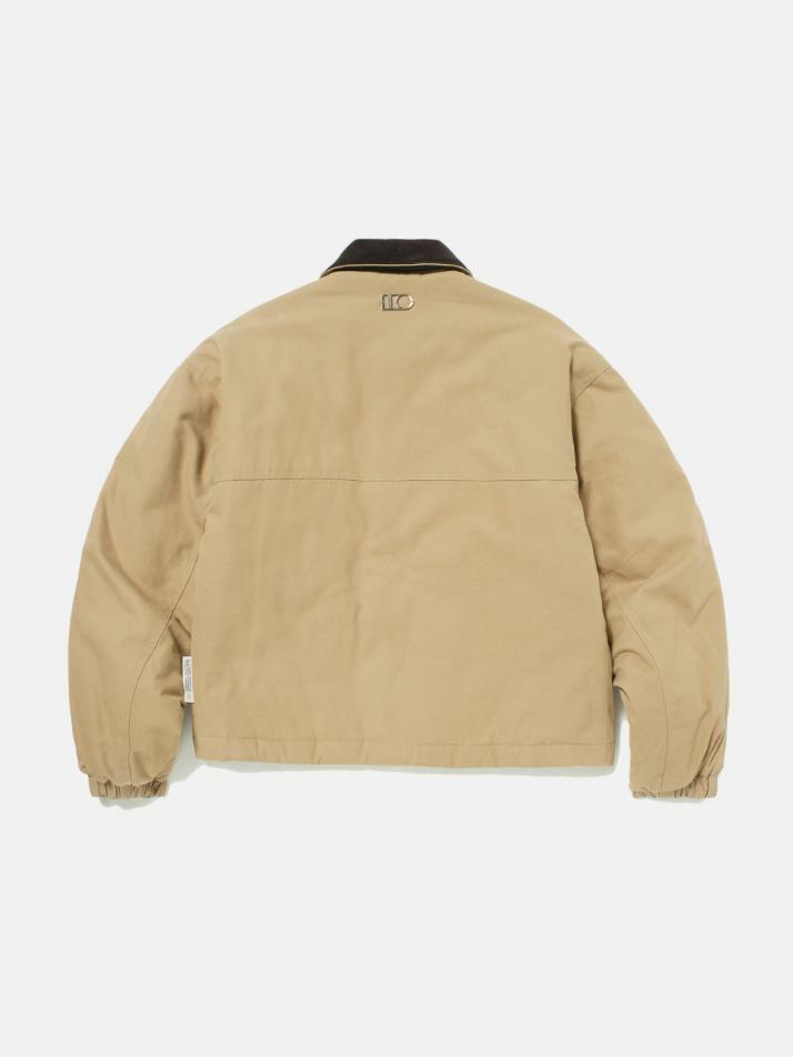 Soft-Canvas Padded Work Jacket (BEIGE)