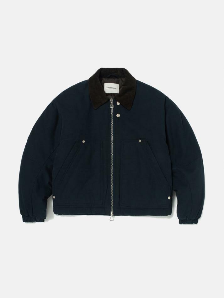 Soft-Canvas Padded Work Jacket (DARK NAVY)