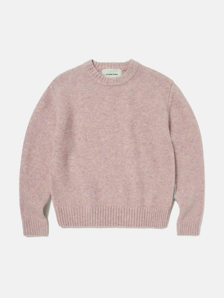 Cozy Hairy Sweater (GREYISH PINK)