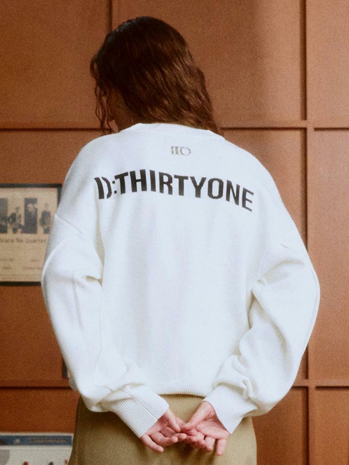 Logo-Jacquard Sweater (OFF WHITE)