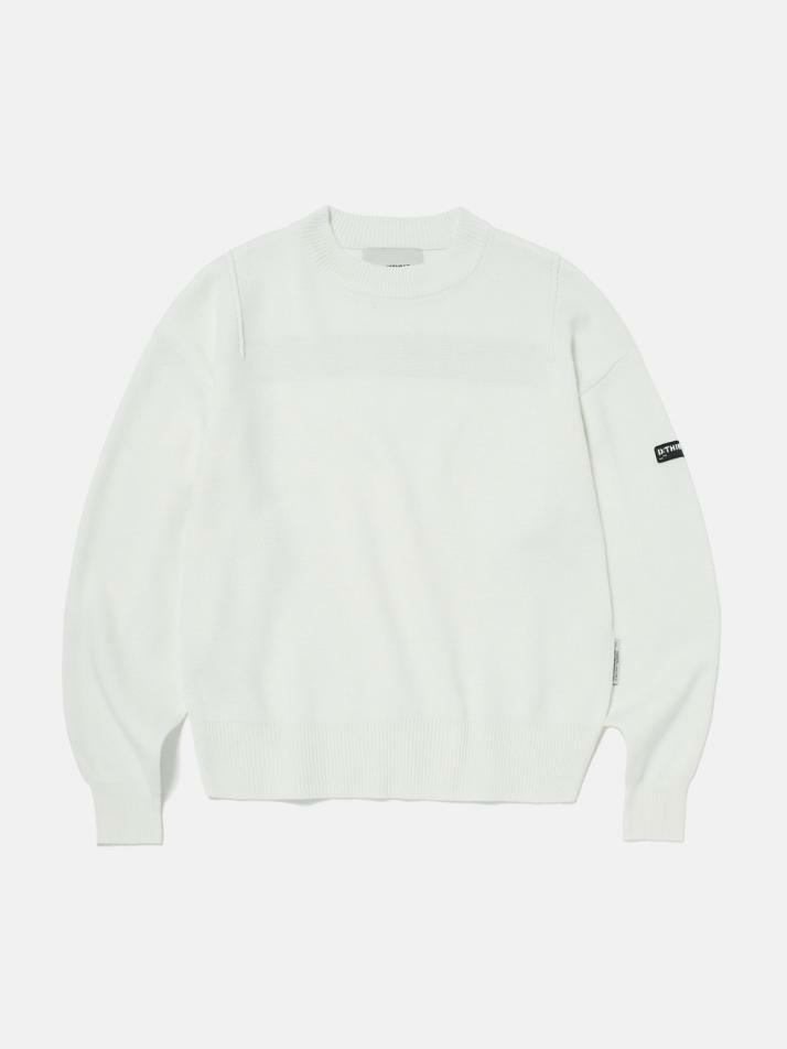 Logo-Jacquard Sweater (OFF WHITE)