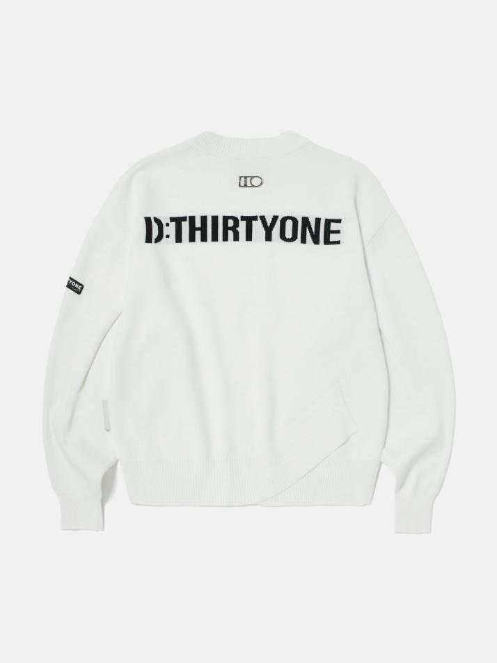 Logo-Jacquard Sweater (OFF WHITE)