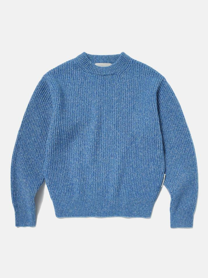 Multi-tweed Sweater (BLUE)