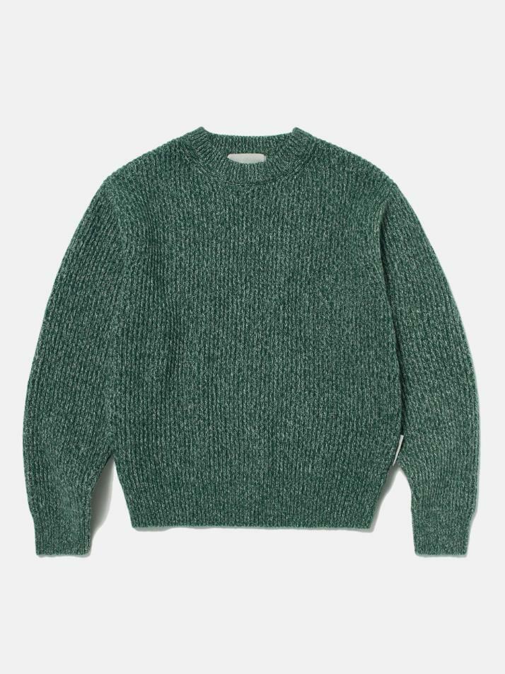 Multi-tweed Sweater (FOREST GREEN)