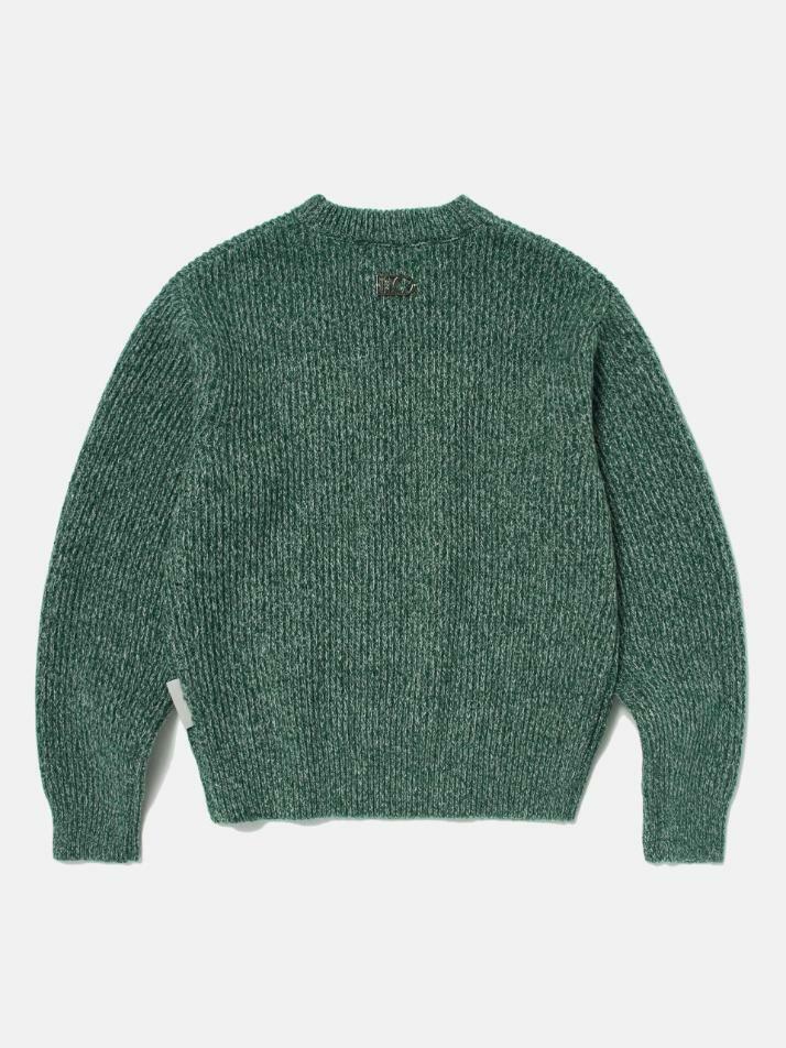 Multi-tweed Sweater (FOREST GREEN)