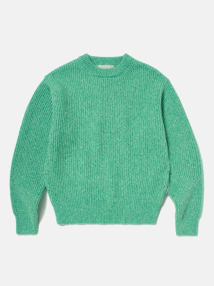 Multi-tweed Sweater (EMERALD GREEN)