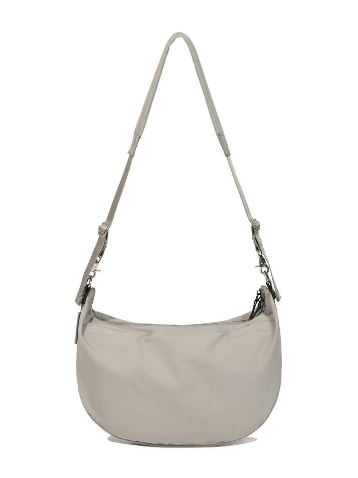 Double Pocket Half-Moon Crossbag (WARM SAND)