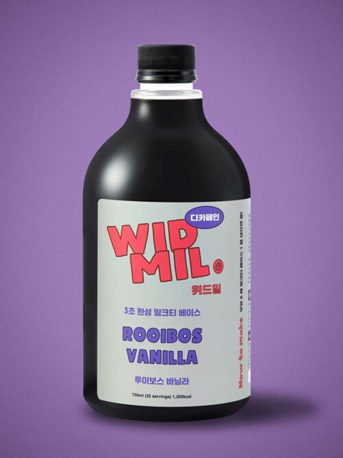 [위드밀] 디카페인 루이보스 바닐라 밀크티 시럽 베이스 750ml