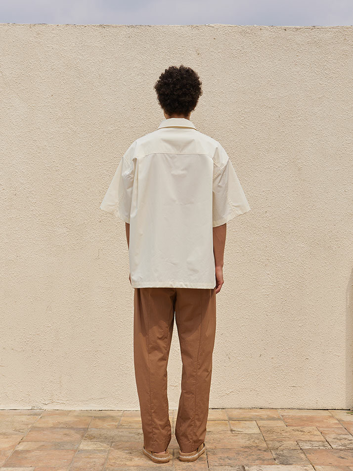 Over Size Short-Sleeve Shirt Ivory