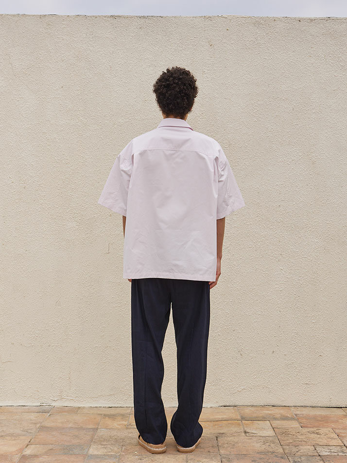 Over Size Short-Sleeve Shirt Pink