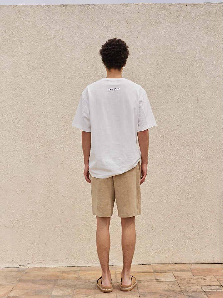 Terry Pocket Short Pants Beige