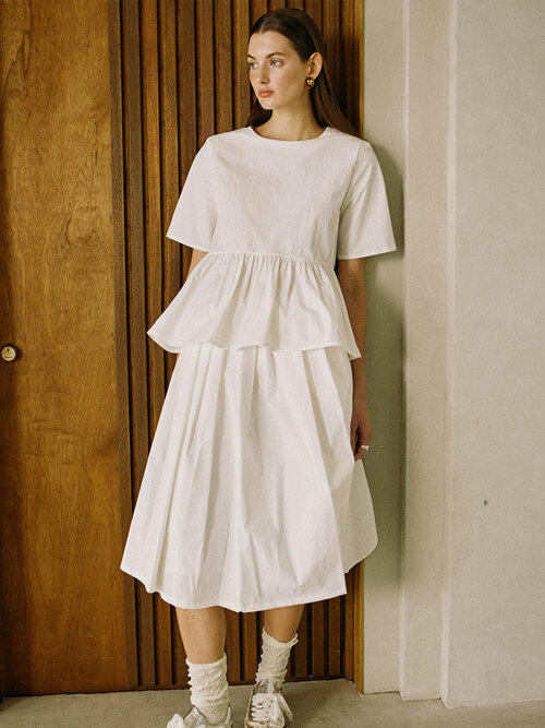 Pleated Skirt Ivory