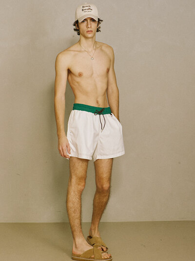 Swim Shorts White