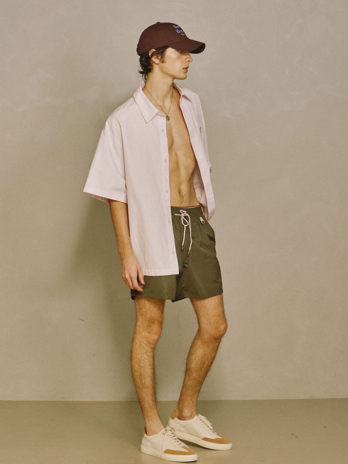 Over Size Short-Sleeve Shirt Pink