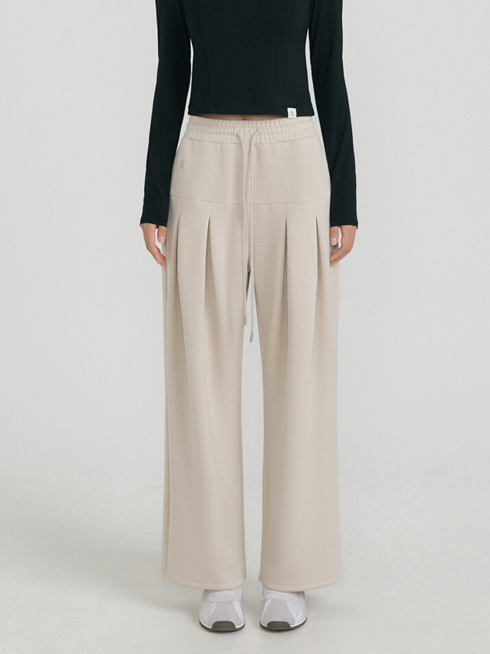 뉴 소프티 와이드 핀턱 팬츠