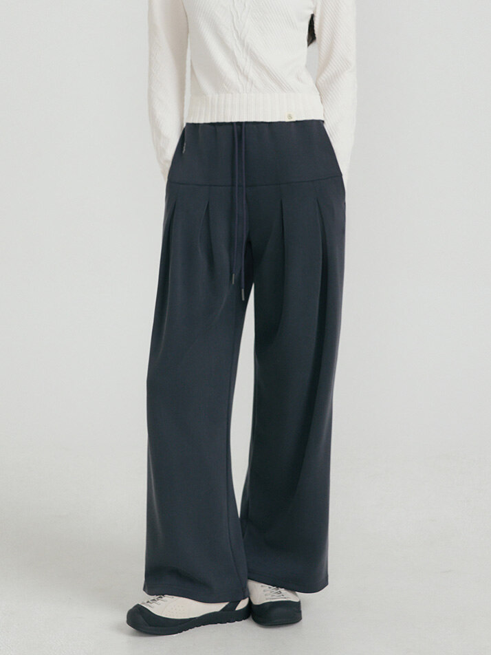 뉴 소프티 와이드 핀턱 팬츠