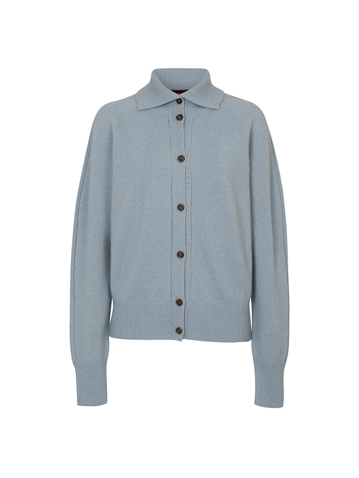 Cashmere Turtle Neck Cardigan 