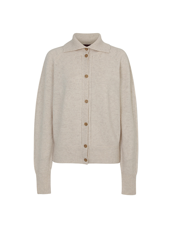 Cashmere Turtle Neck Cardigan 