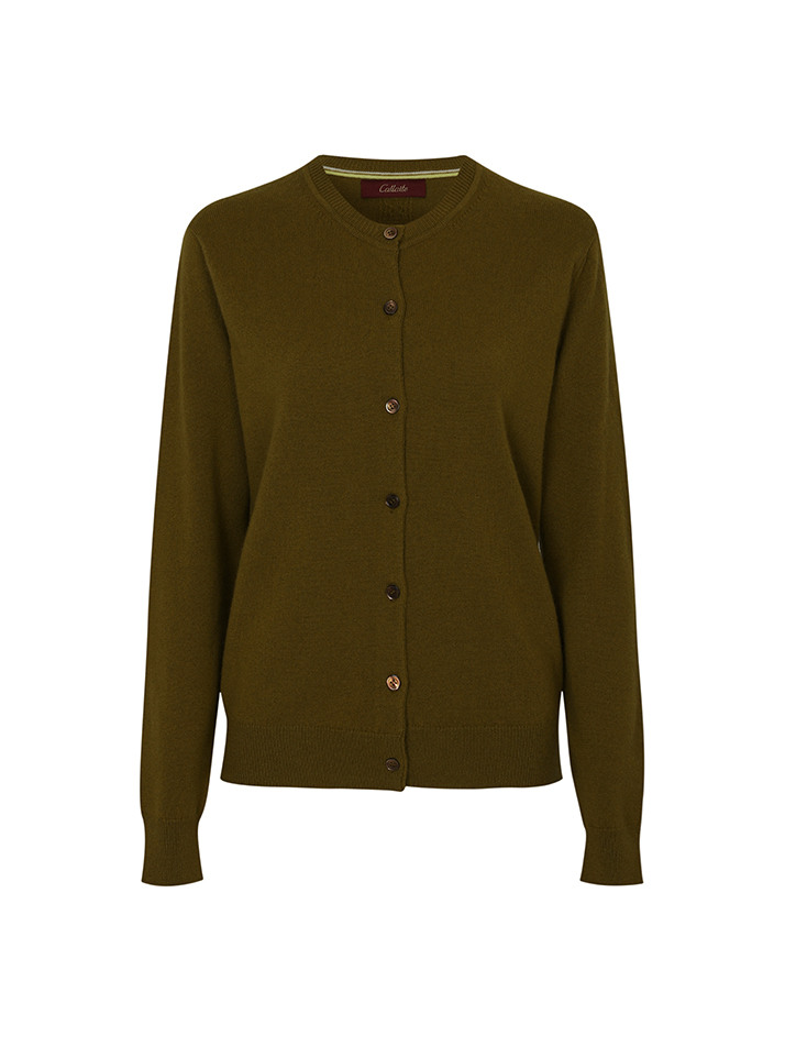 Cashmere Button Up Cardigan