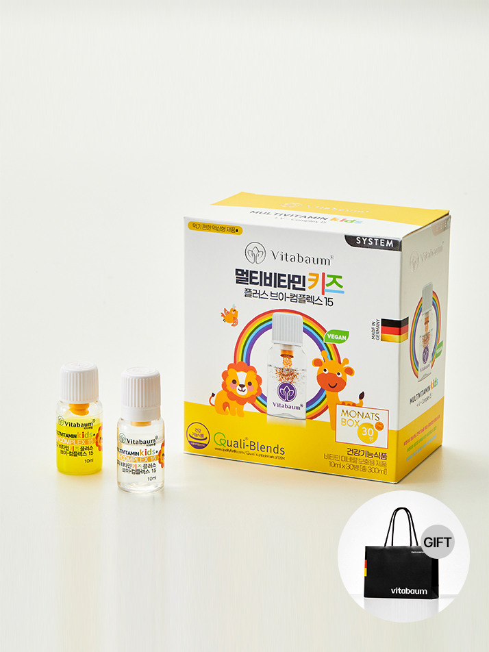 비타바움 멀티비타민 키즈플러스 브이 컴플렉스 15 (30개입)+쇼핑백 증정