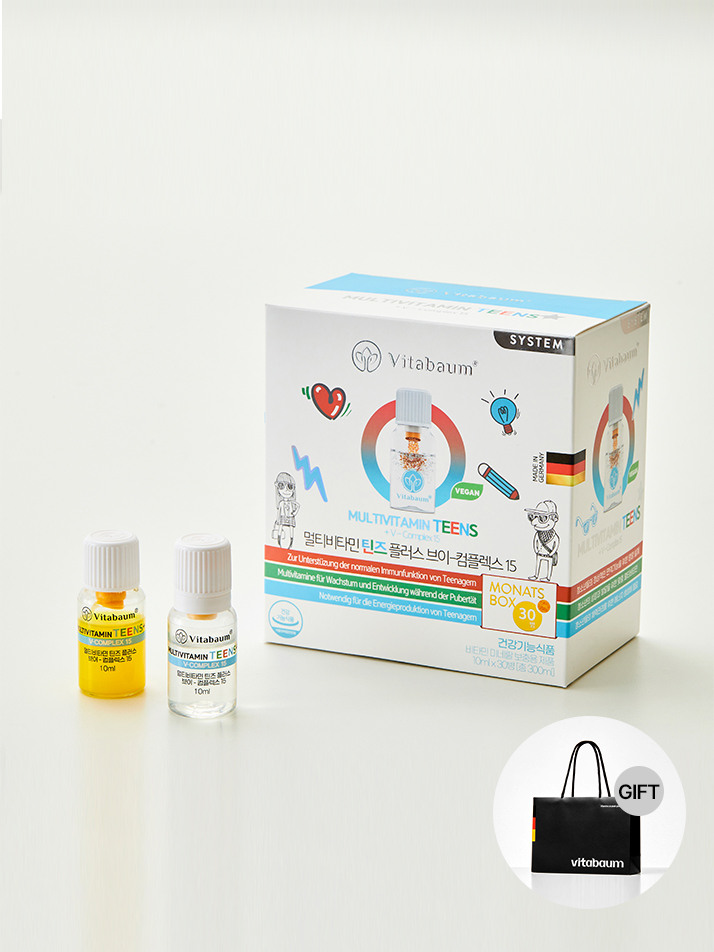 비타바움 멀티비타민 틴즈플러스 브이 컴플렉스 15 (30개입)+쇼핑백 증정