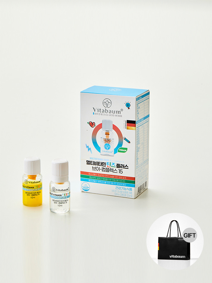 비타바움 멀티비타민 틴즈플러스 브이 컴플렉스 15 (12개입)+쇼핑백 증정