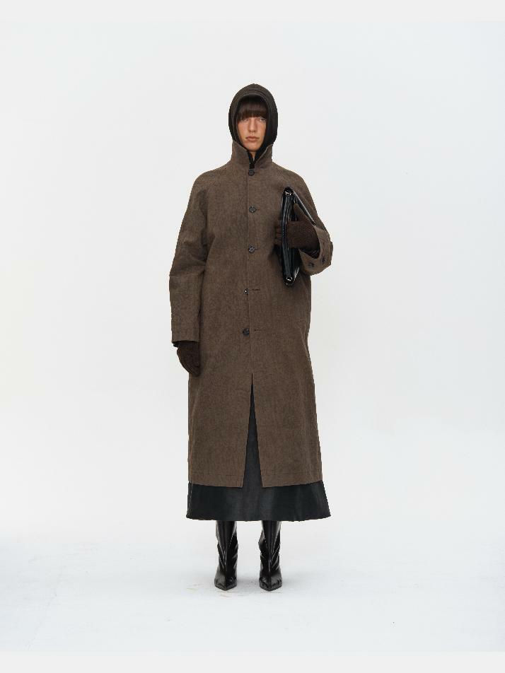 SALT DYED COTTON LONG COAT