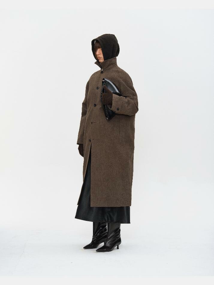 SALT DYED COTTON LONG COAT