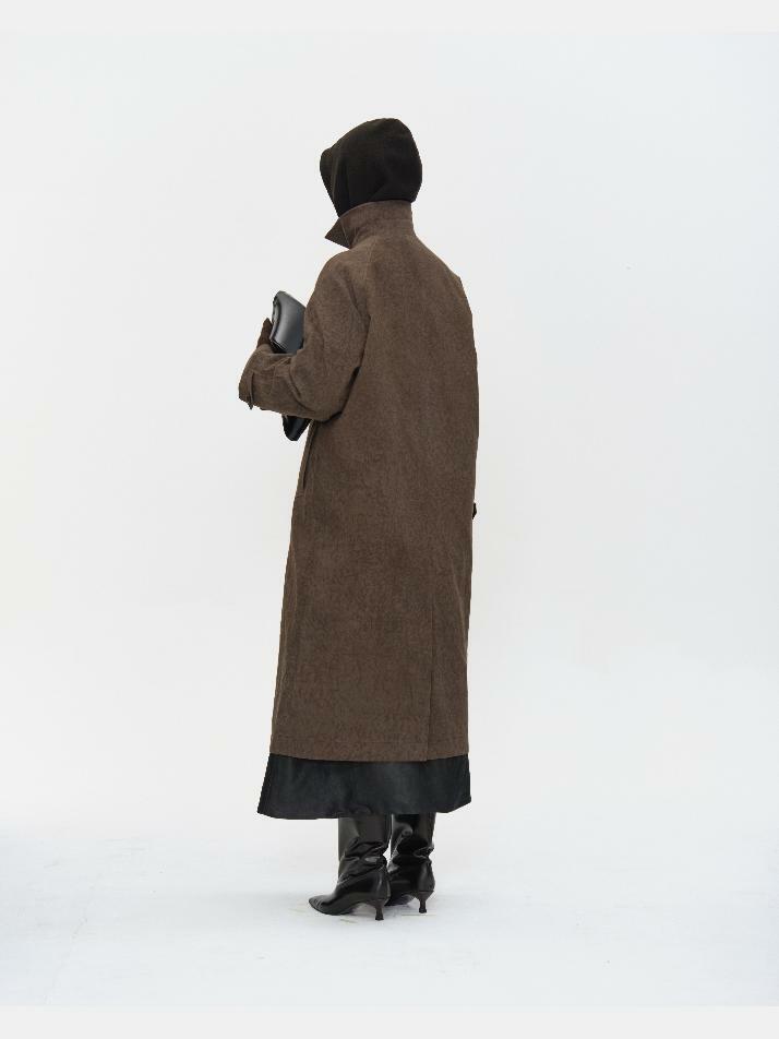 SALT DYED COTTON LONG COAT