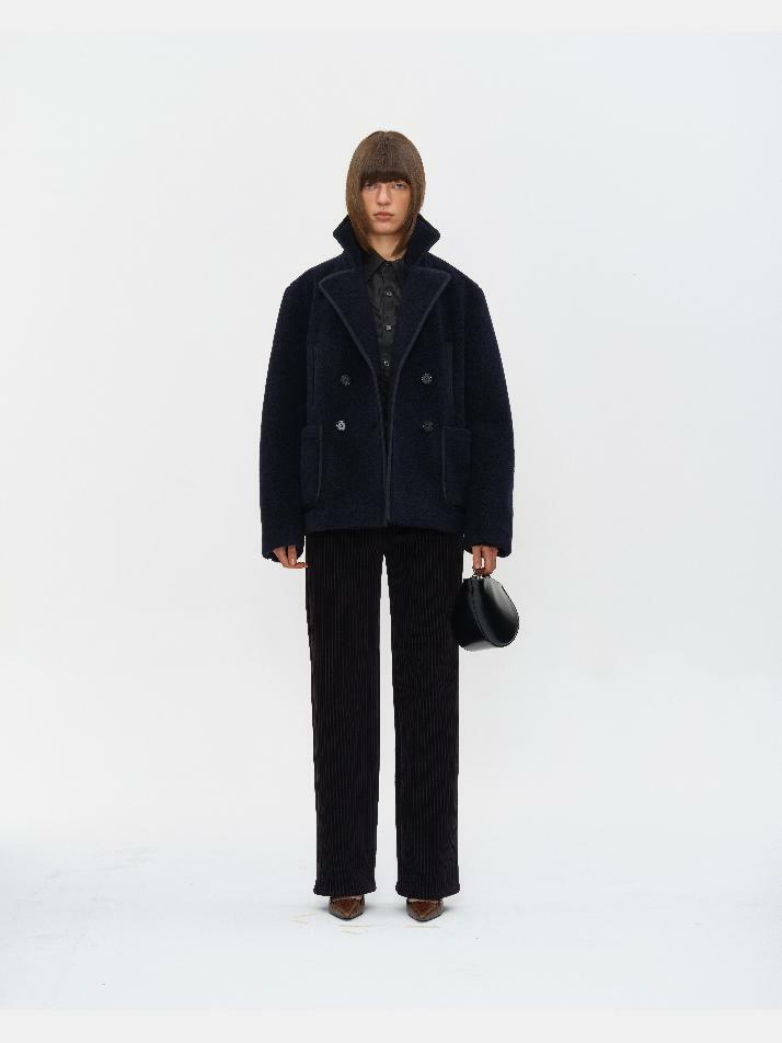 WOOL FLEECE PEA COAT