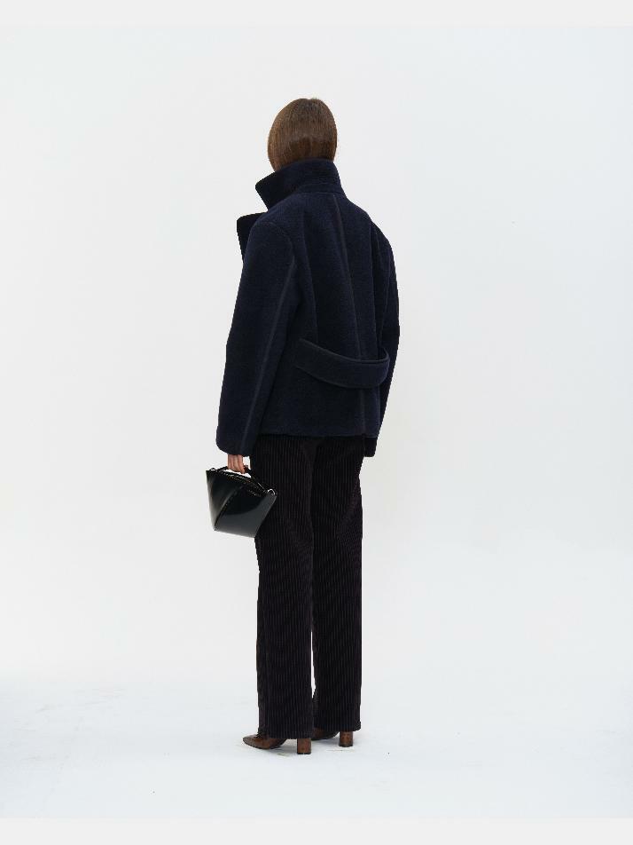 WOOL FLEECE PEA COAT