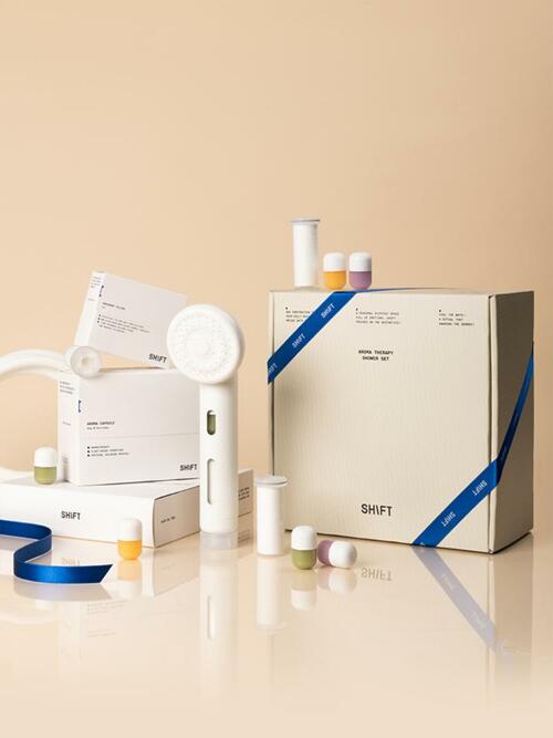 아로마 테라피 샤워 세트(샤워기 1개+샤워호스 1개+필터 3개+캡슐 6개) 색상 6종 택1