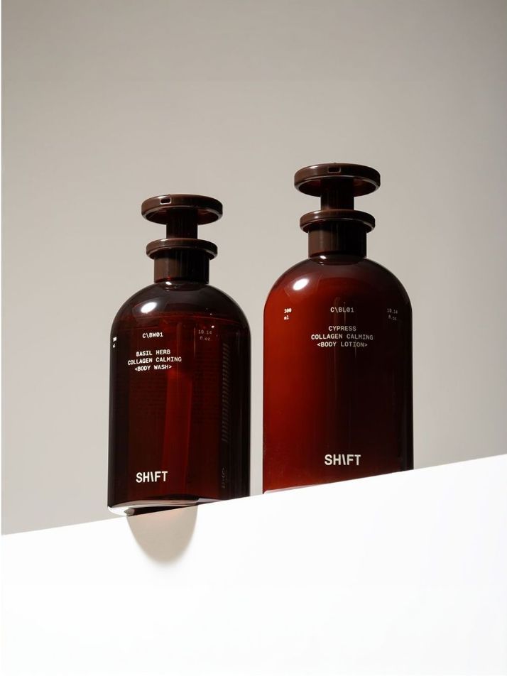 바질허브, 사이프러스 콜라겐 카밍 바디케어 세트(워시+로션)