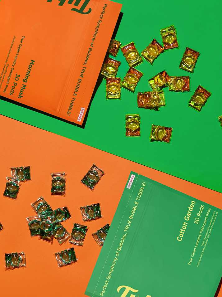 터블 트루클린 캡슐세제 2종 세트(모닝머스크,코튼가든)