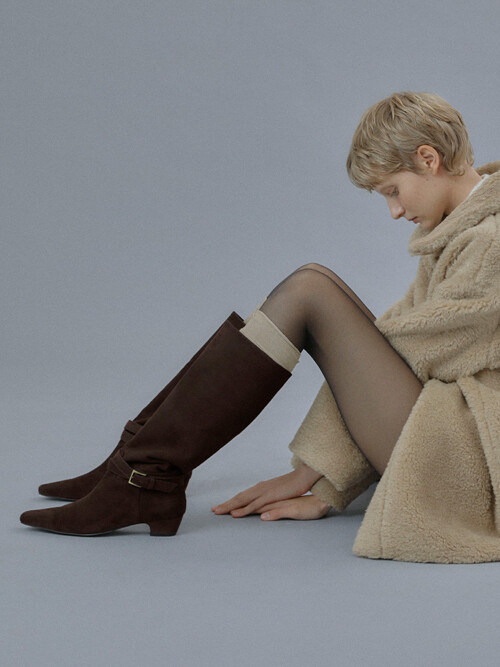 SOVE Suede Buckle Boots (3color)