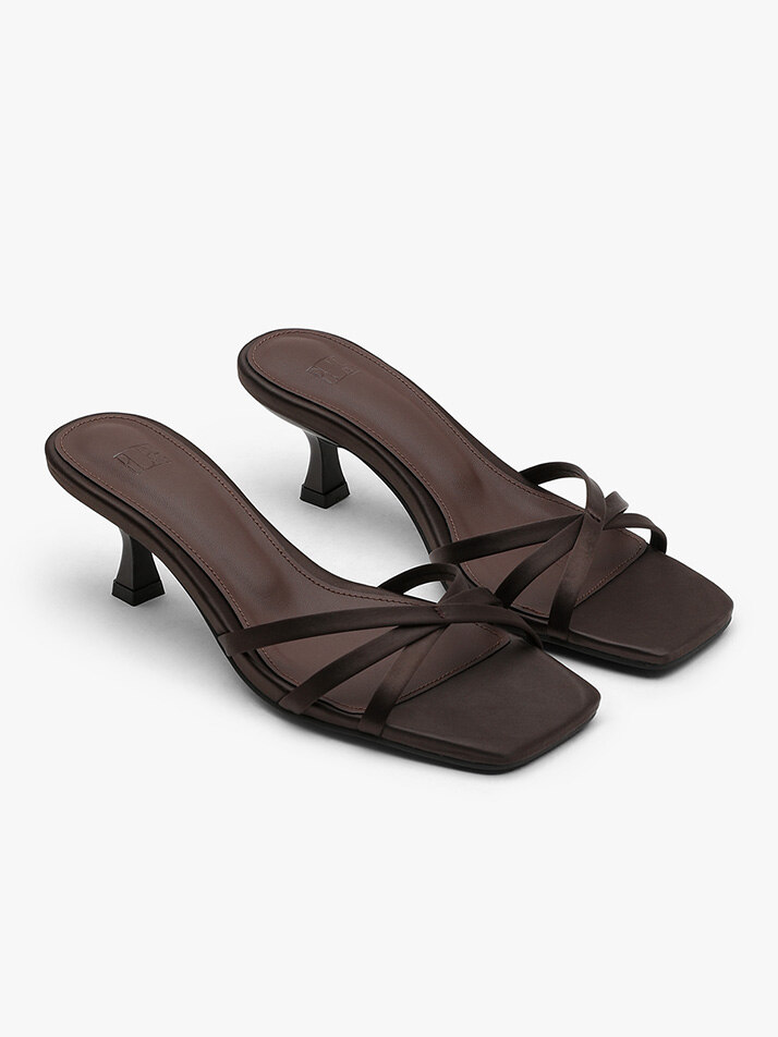 KHIO Satin Strap Mules (3color)