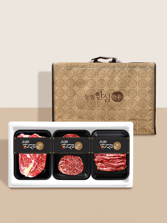 [농협안심한우]1++한우 등심300g안심300g갈비살300g(0.9kg)