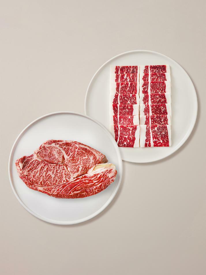 [신선설한우]1등급 한우 등심300g 차돌200g 차돌200g 총700g