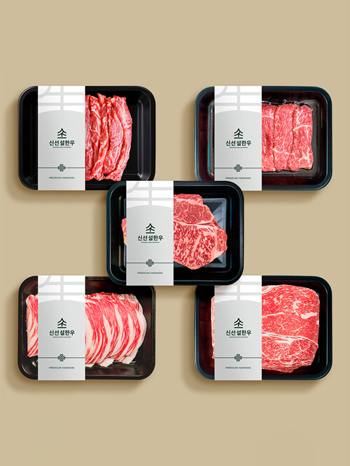 한우선물세트 1++갈비살200g등심200g차돌박이200g설도200g불고기200g 총 1kg