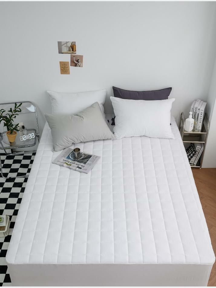 로빈 순면 베이직 누빔매트리스 커버 SS 110×205×30CM 화이트