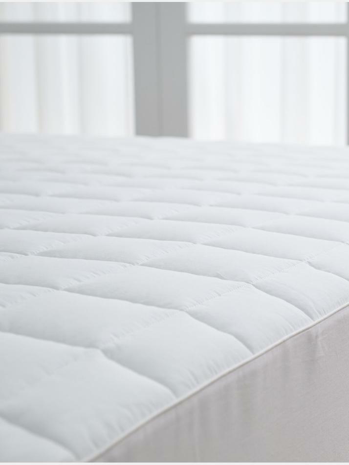 로빈 순면 베이직 누빔매트리스 커버 SS 110×205×30CM 화이트