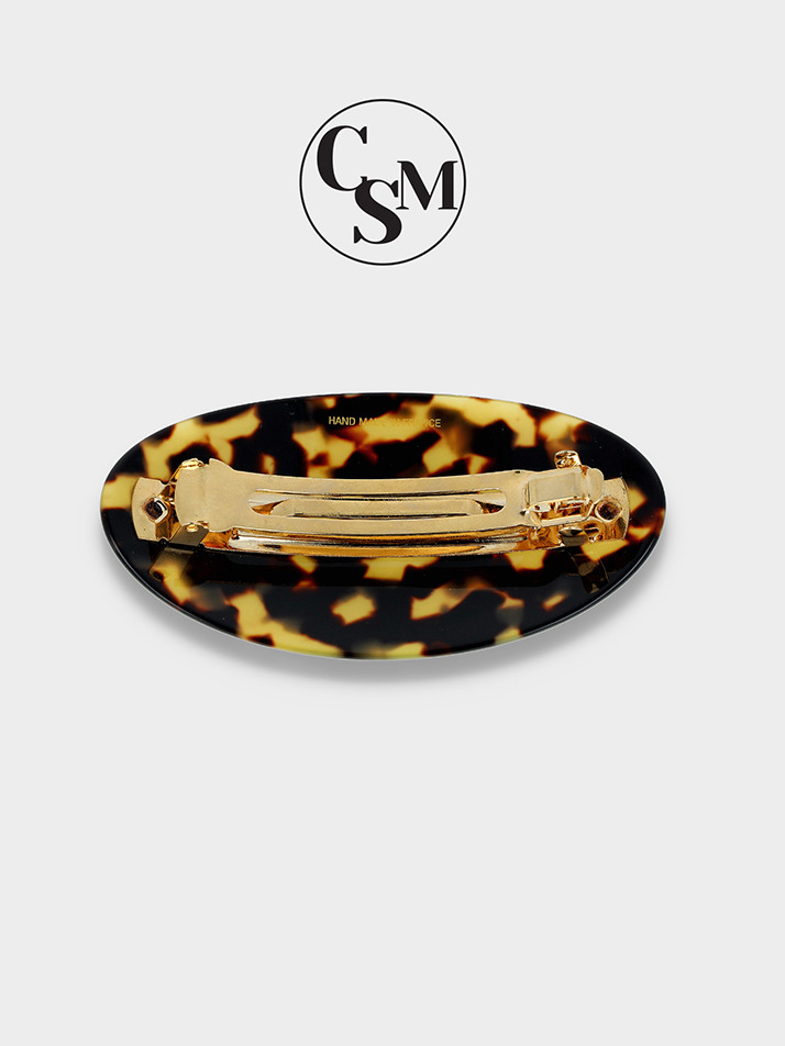 [Made in France] 심플 클래식 라운딩 머리핀 大 Black