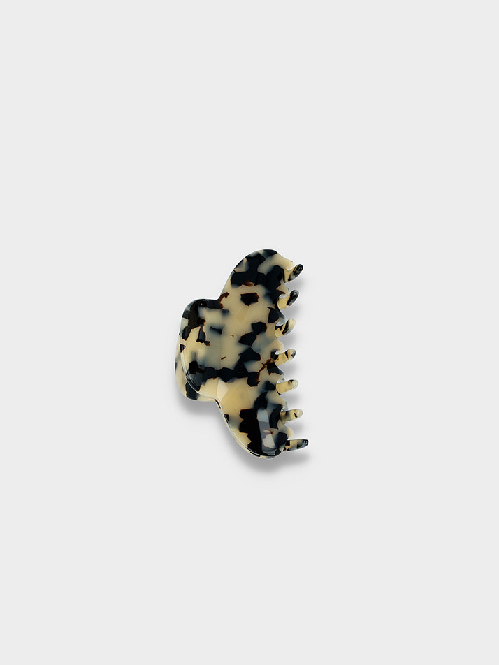 [Made in France] 클리쎄 라운딩 집게핀 中 Beige leopard