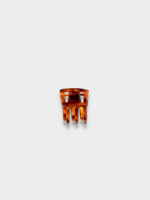 [Made in France] 모던펀칭 스퀘어 집게핀 Brown