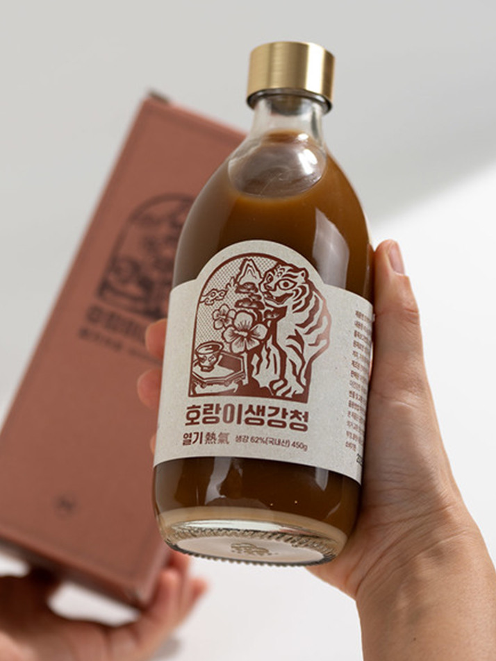 [팔팔호랑이]꿀생강청 450g 국내산
