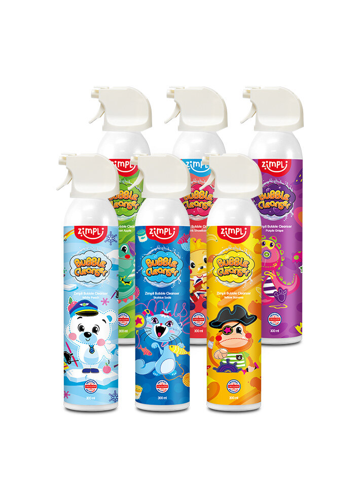 짐플리키즈 유아버블클렌저 버블건 300ml 6종 세트
