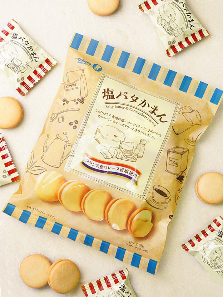 타카라 솔티버터&까망베르 치즈 샌드 쿠키 108g